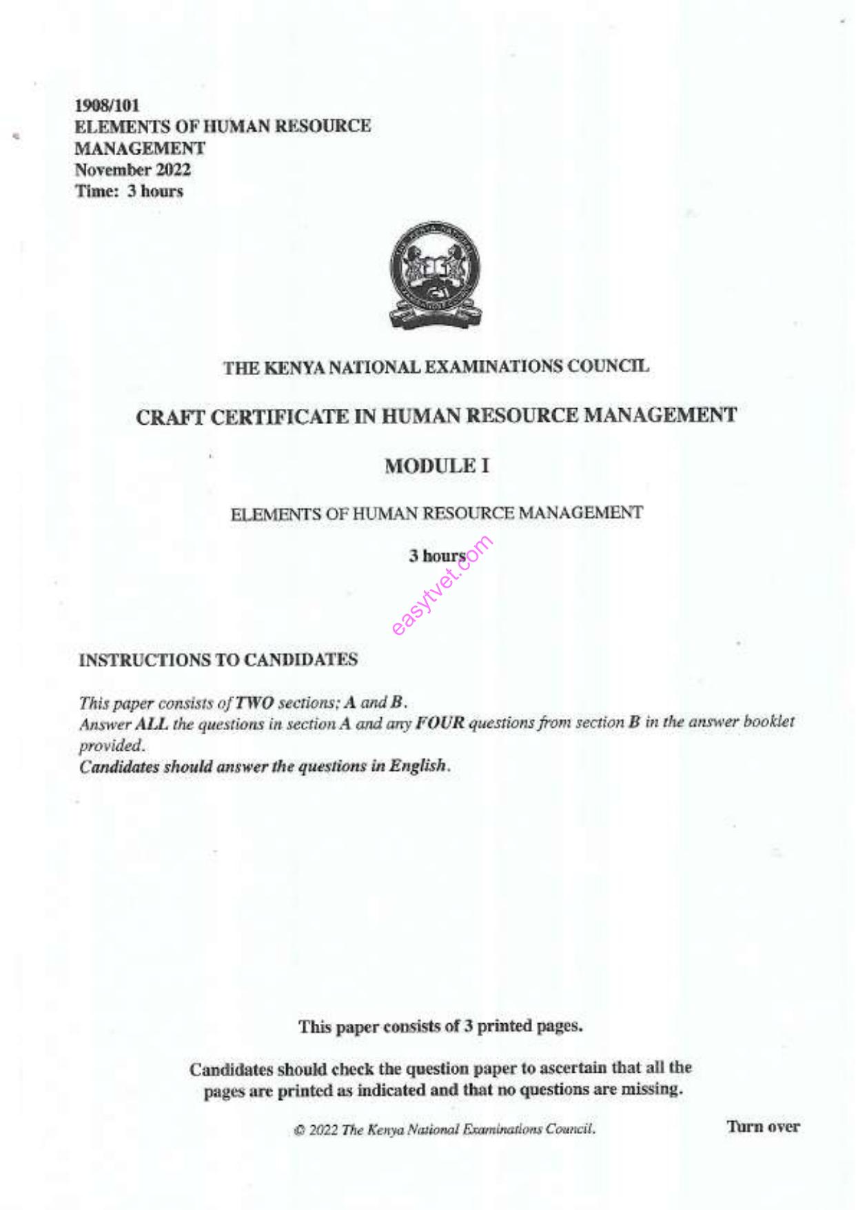 Elements of Human Resource Management (2022) — page 1 of 3
