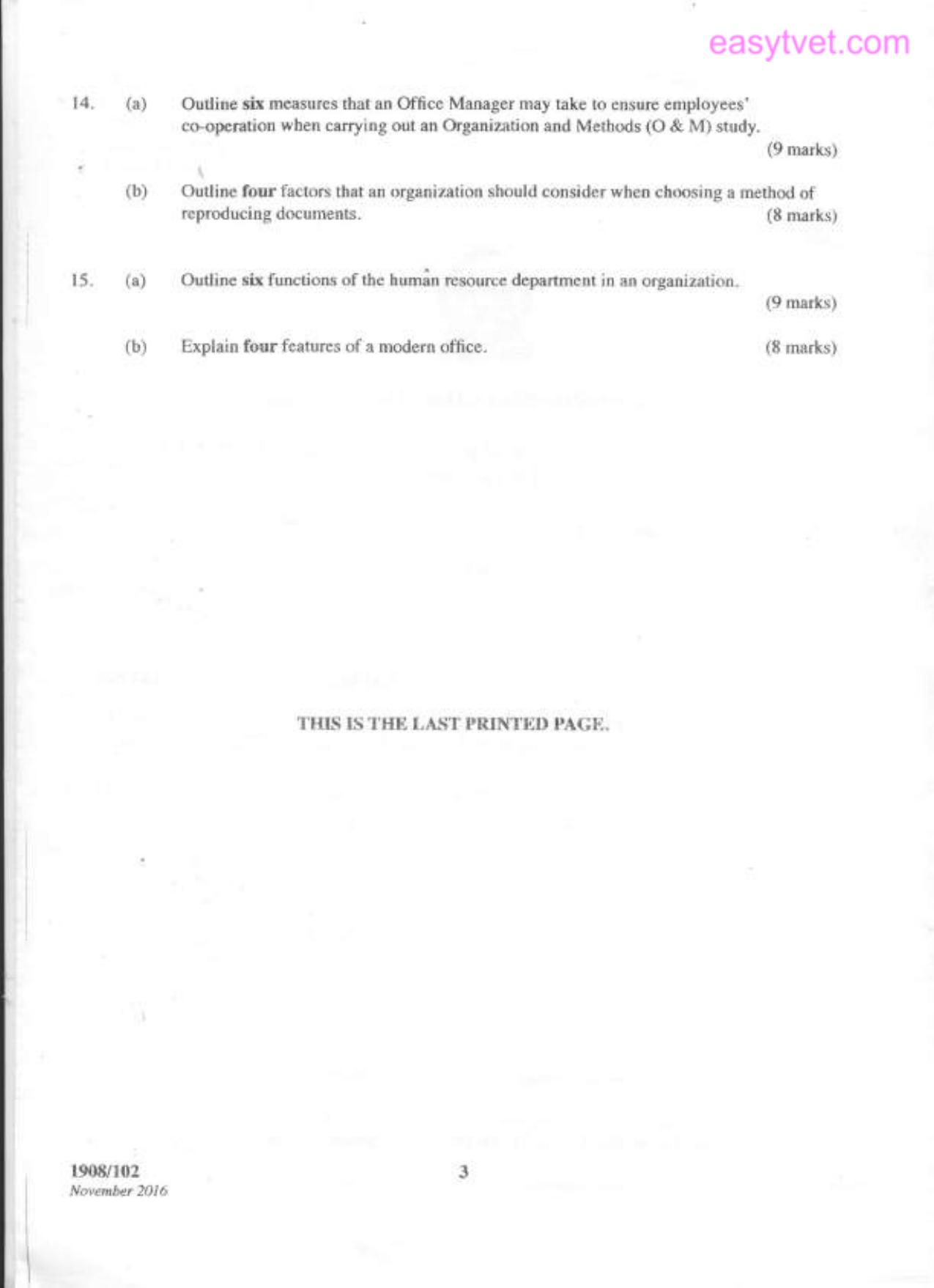 Office Administration and Management (2006) — page 3 of 3