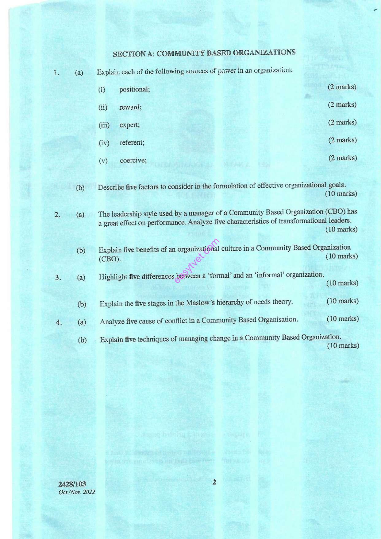 Community Based Organizations, Capacity Building and Empowerment (2022) — page 2 of 3