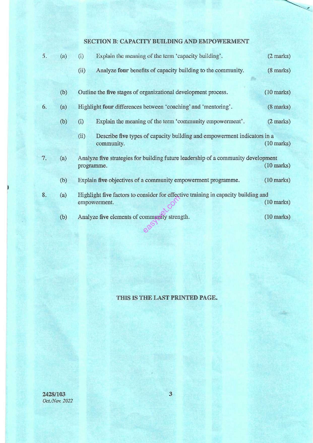 Community Based Organizations, Capacity Building and Empowerment (2022) — page 3 of 3