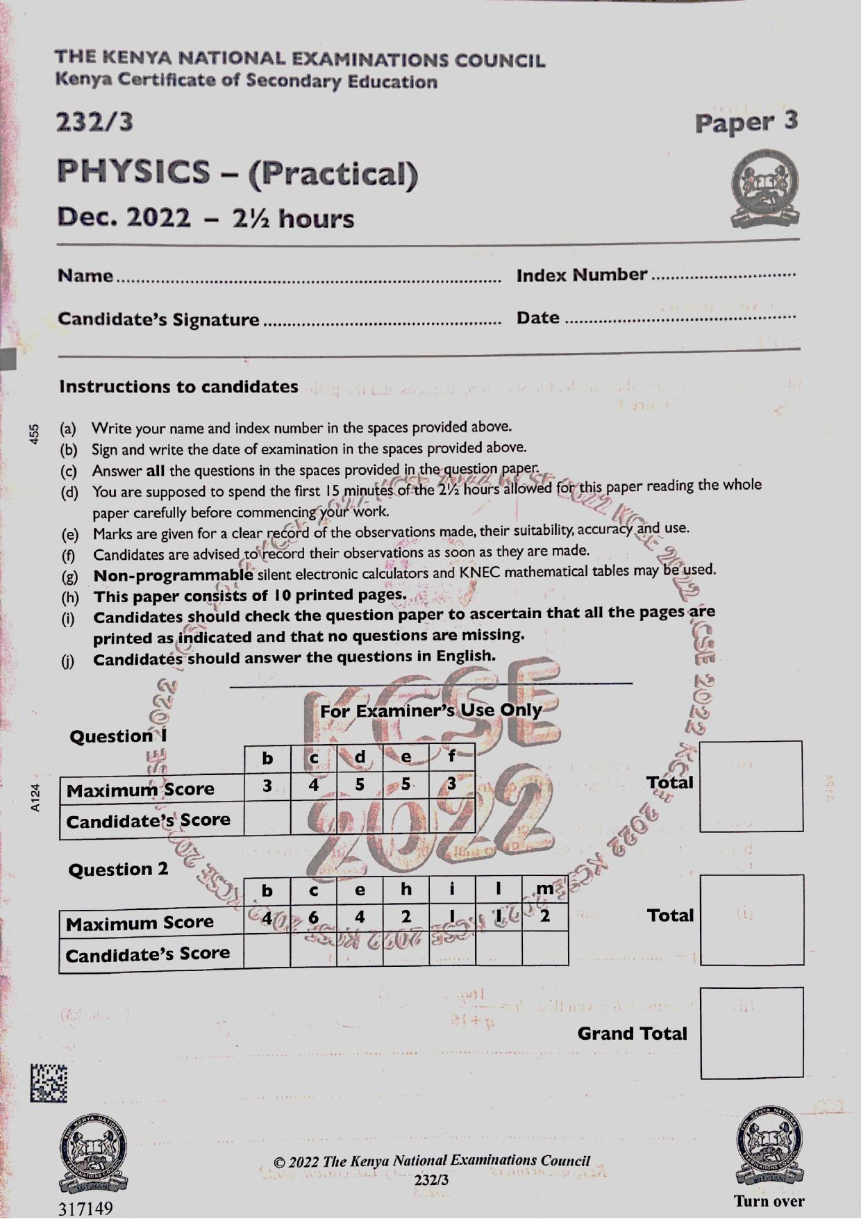 Phyc Paper 3 — page 1 of 10