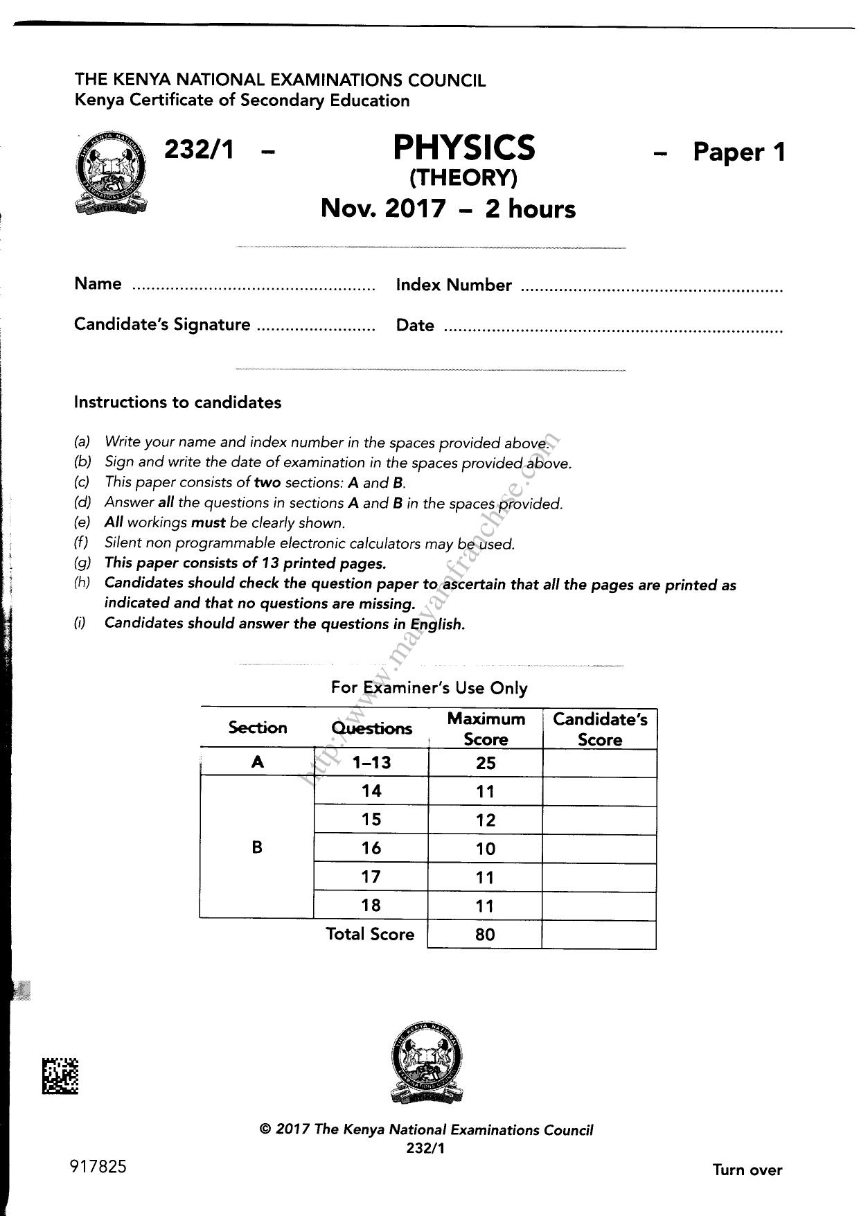 Physics (2017) — page 1 of 13