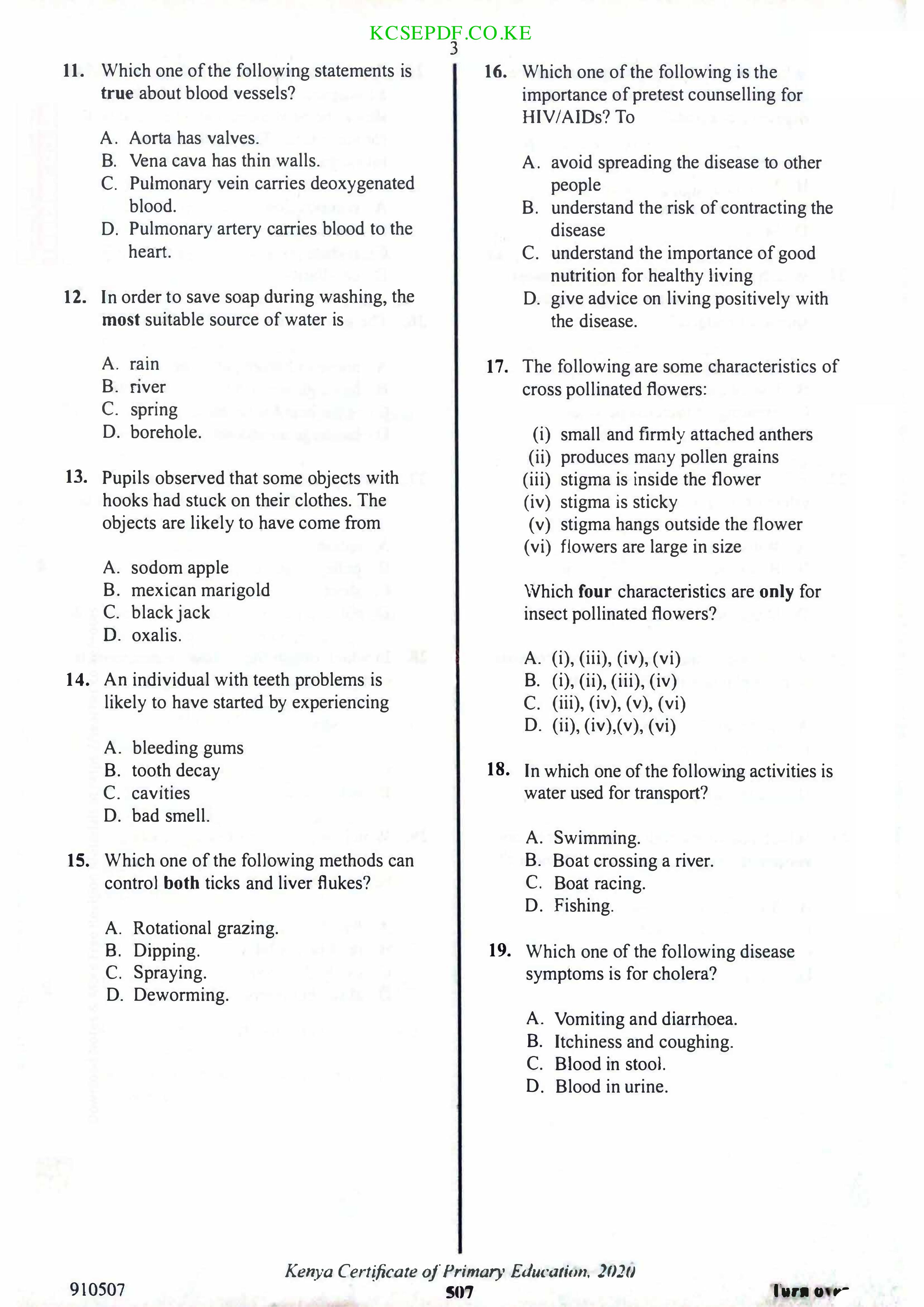 How to Use the Answer Sheet (2021) — page 3 of 7