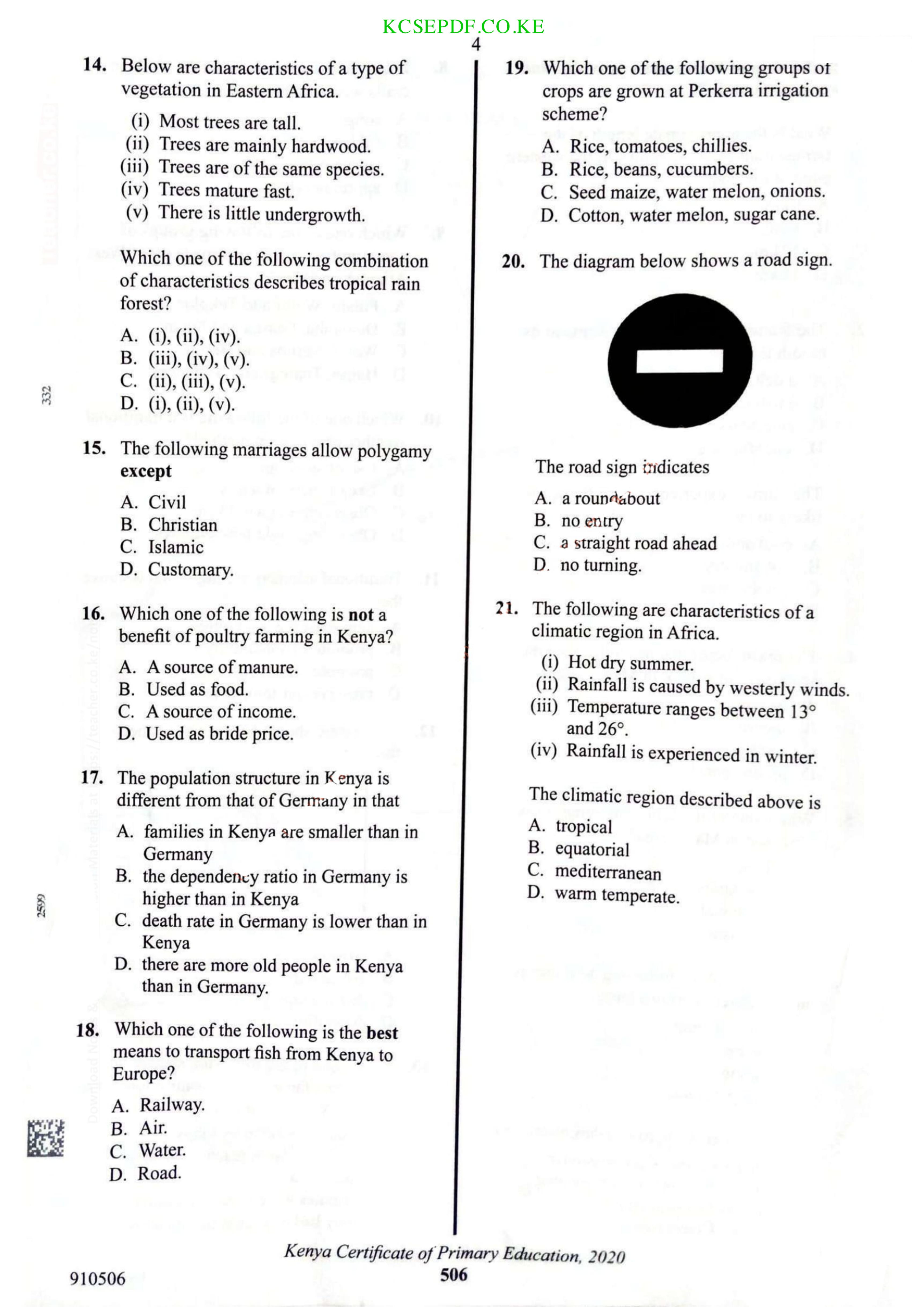 How to Use the Answer Sheet (2021) — page 4 of 11