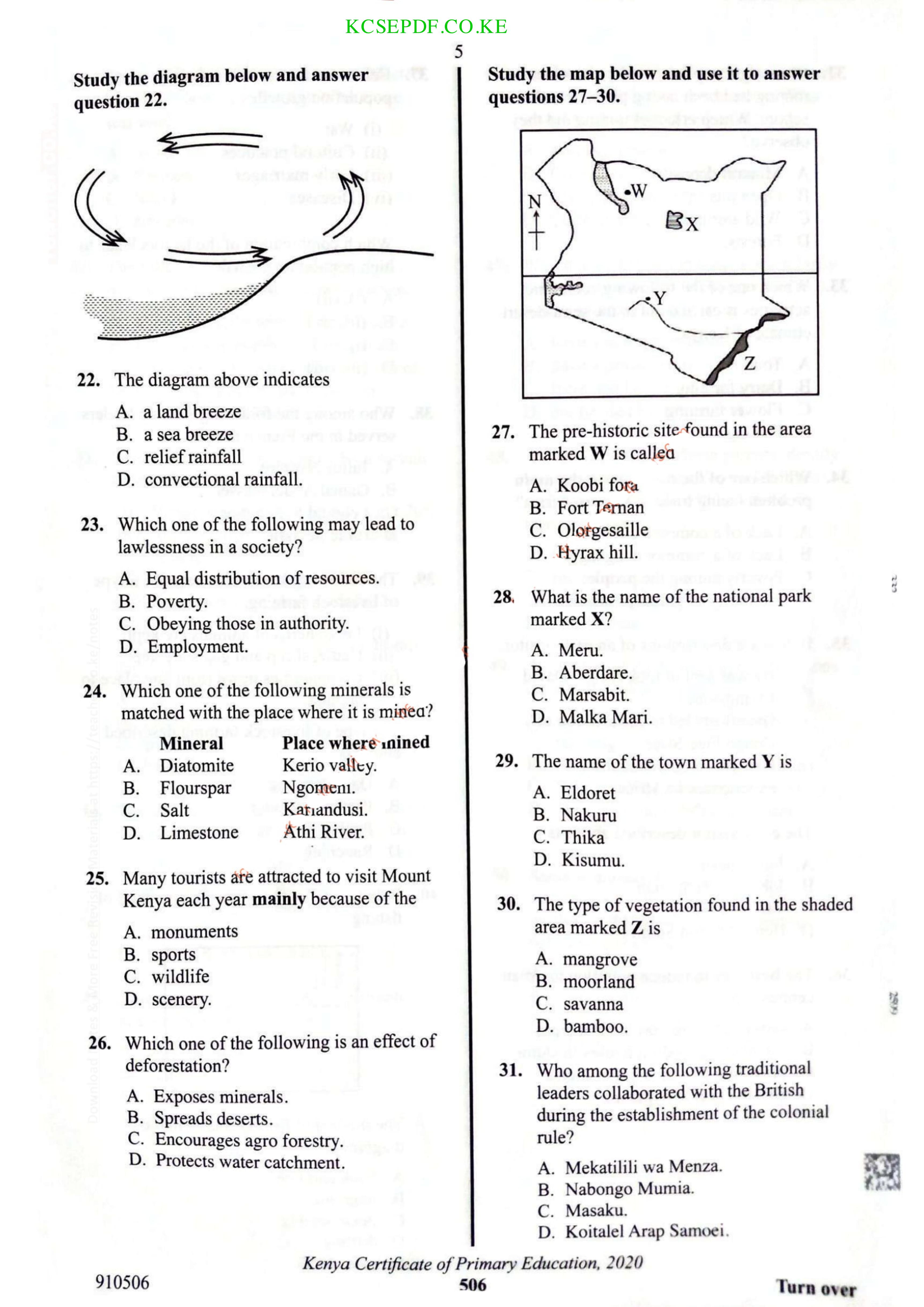 How to Use the Answer Sheet (2021) — page 5 of 11