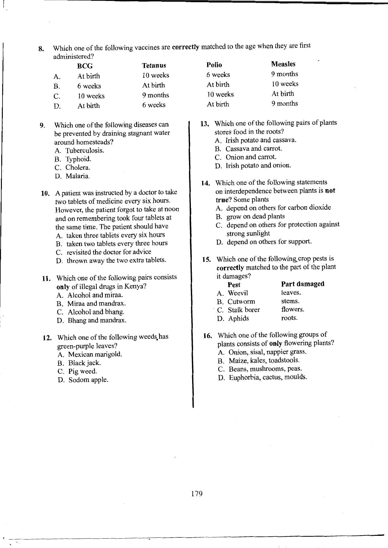 How to Use the Answer Sheet (2016) — page 3 of 7
