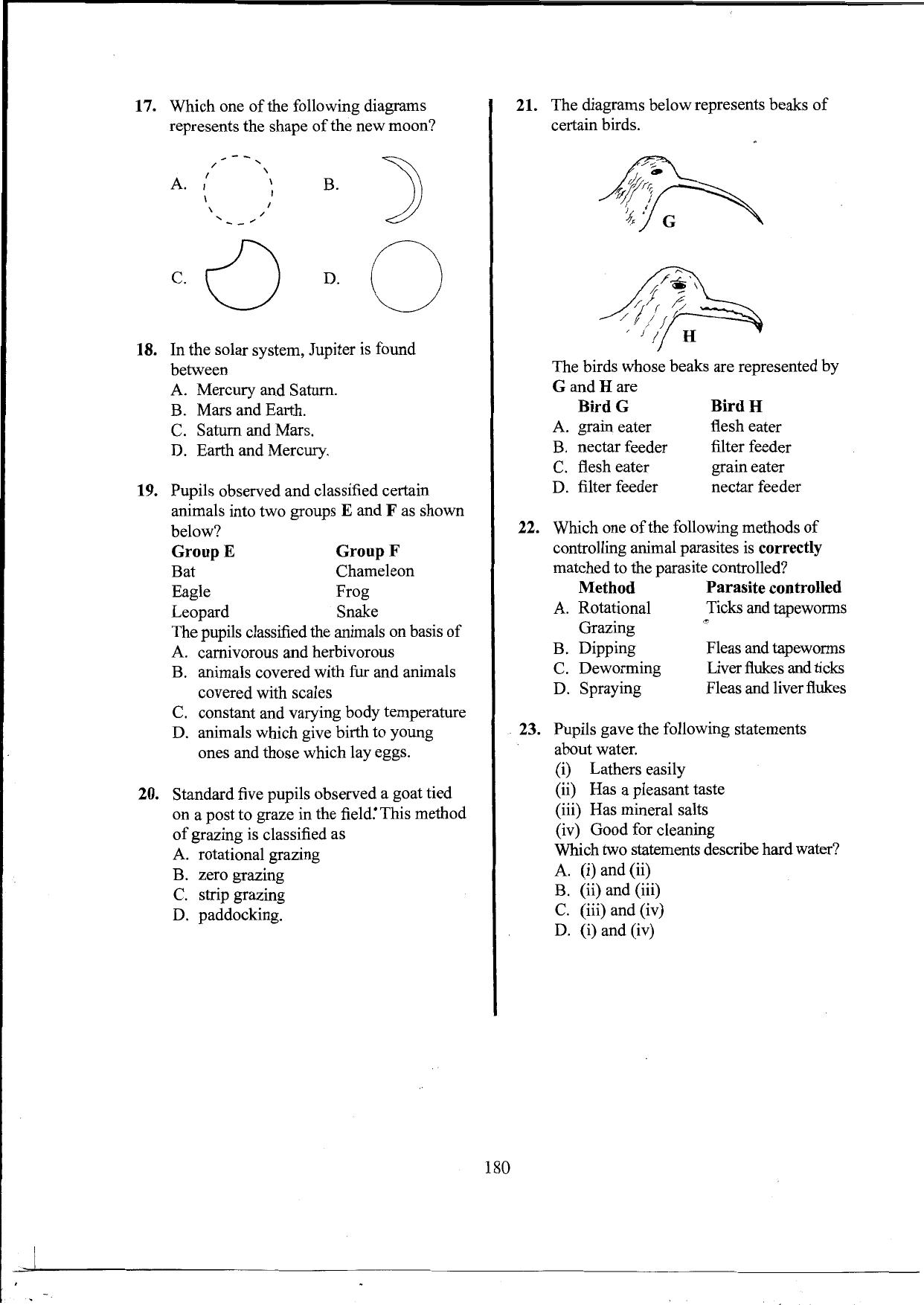 How to Use the Answer Sheet (2016) — page 4 of 7