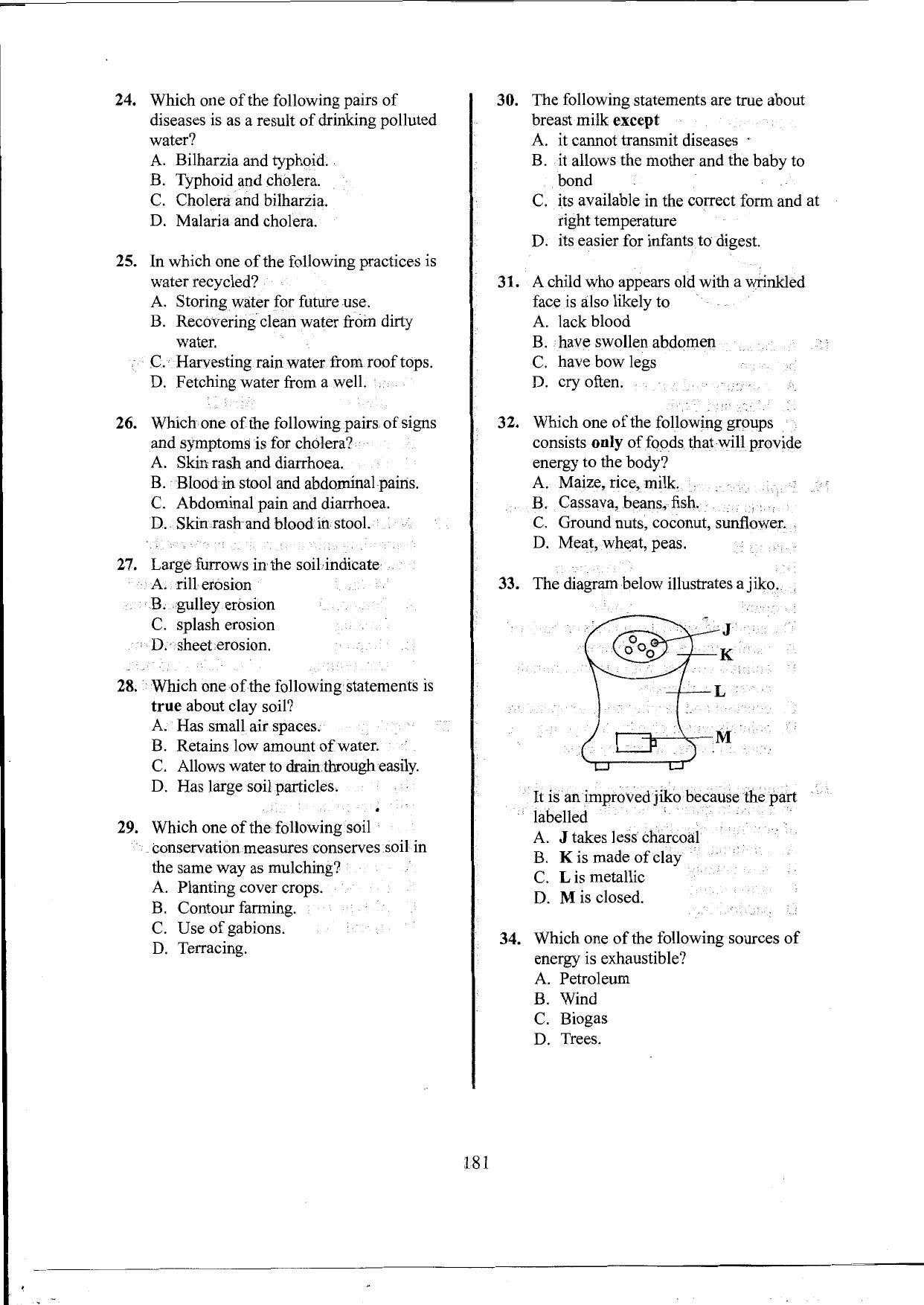 How to Use the Answer Sheet (2016) — page 5 of 7