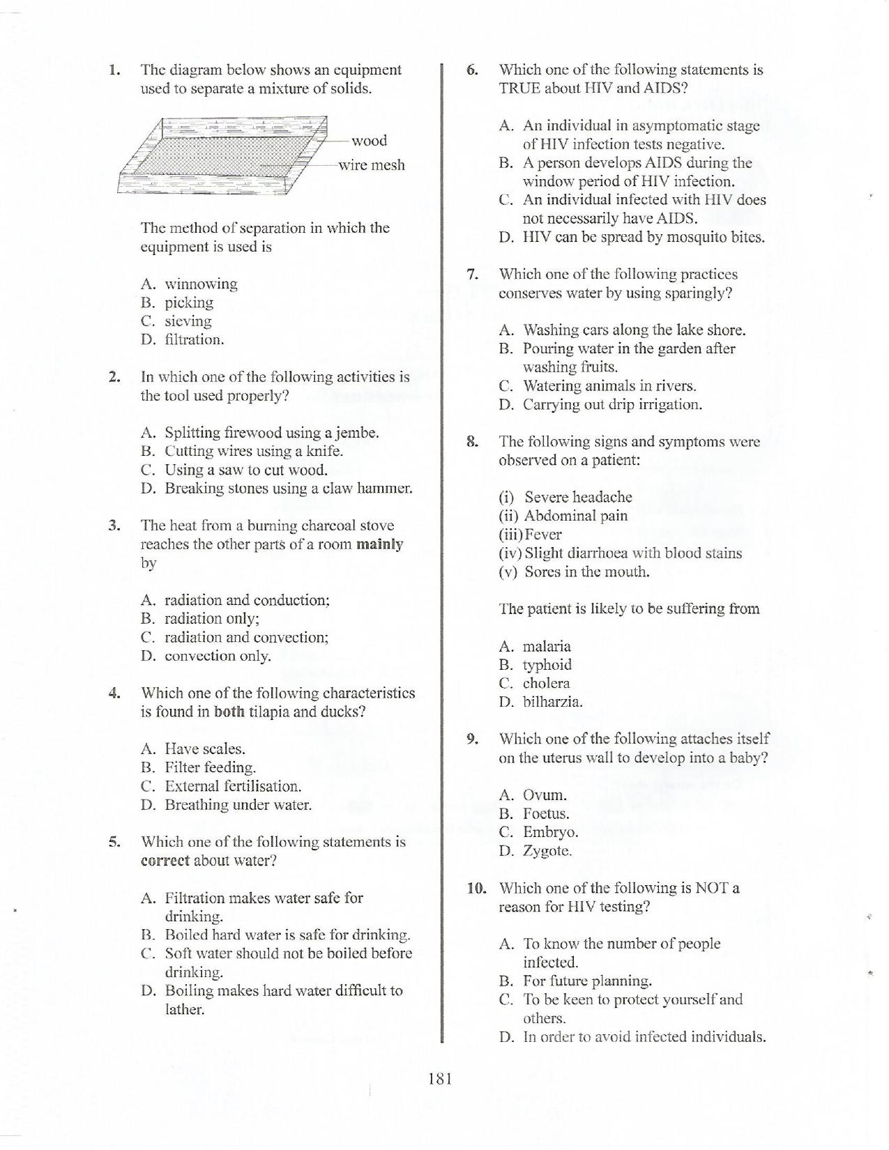 How to Use the Answer Sheet (2017) — page 2 of 8