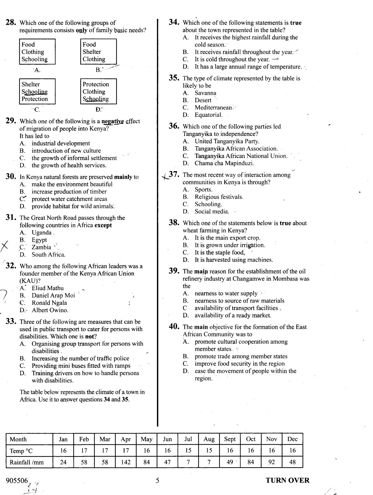 How to Use the Answer Sheet — page 5 of 12
