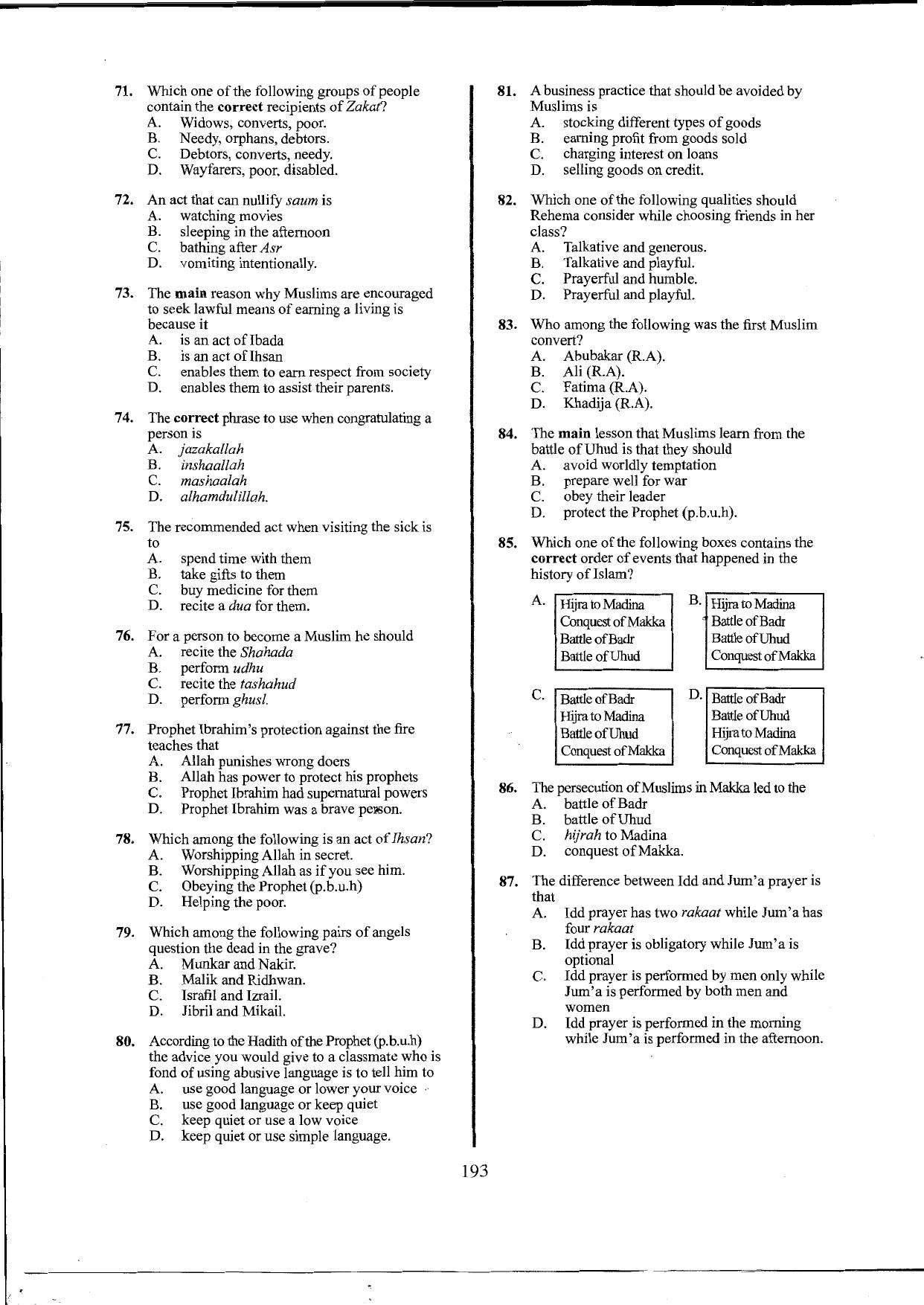 10.11 Social Studies and Religious Education (2016) — page 10 of 12