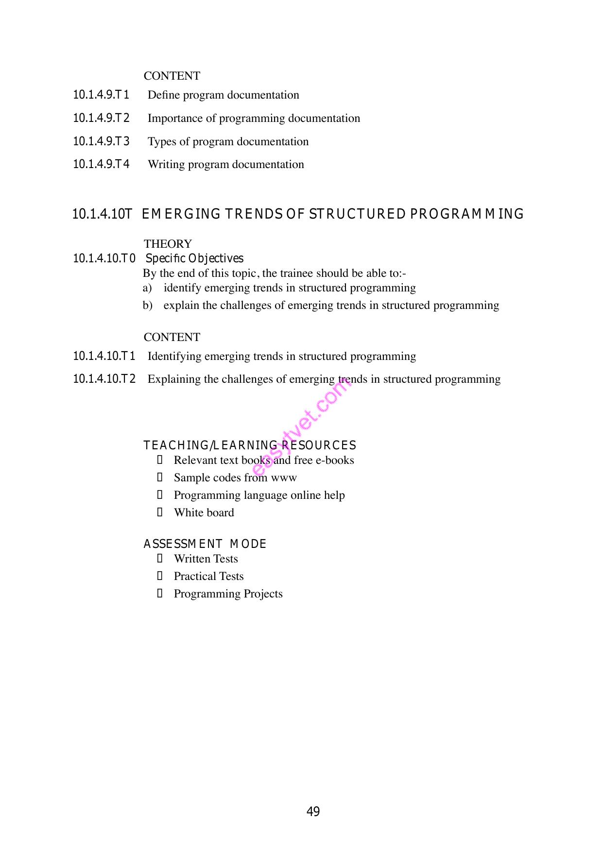 Structured Programing — page 10 of 10