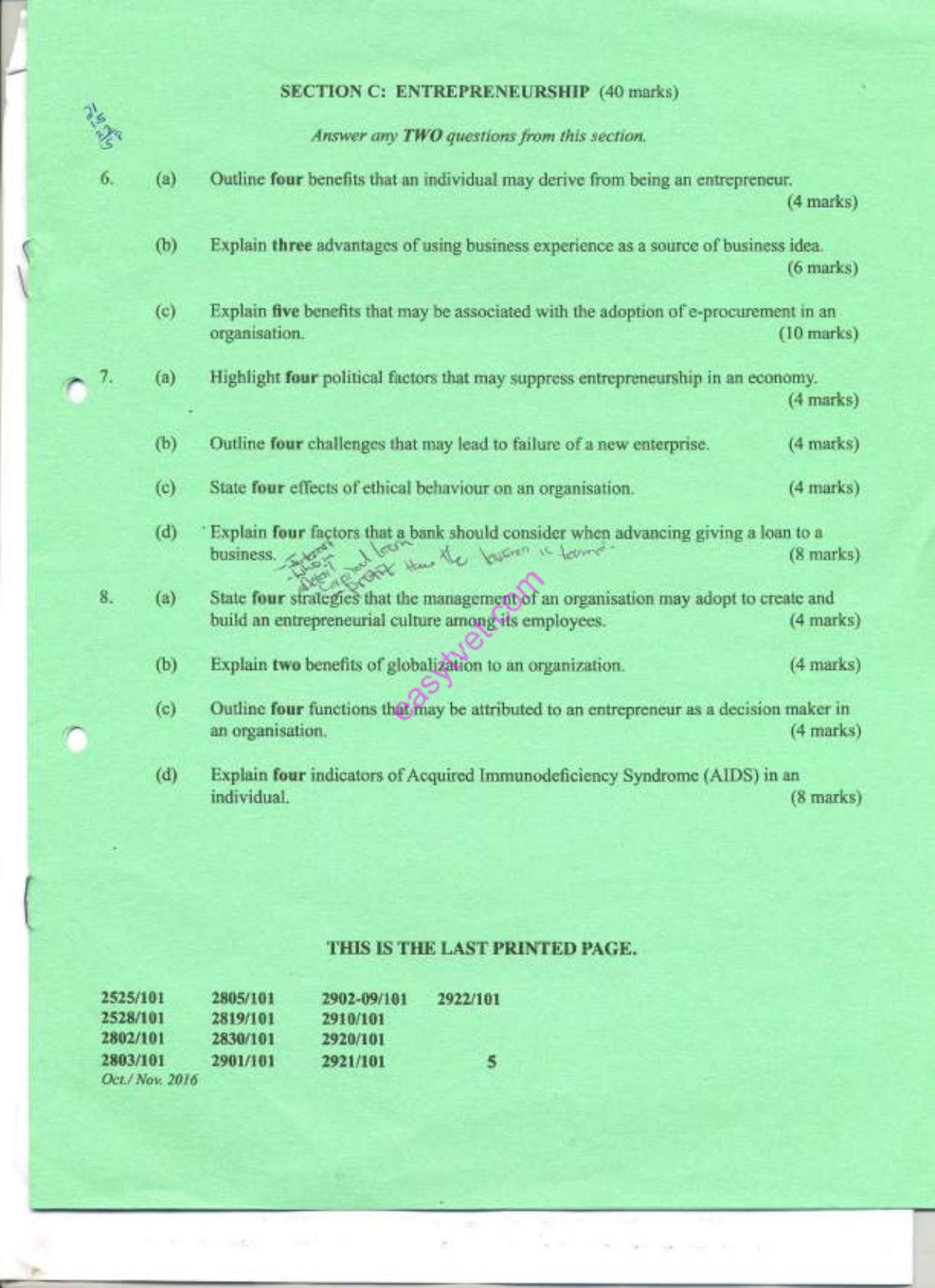 Diploma in Fashion Design and Clothing Technology (2016) — page 5 of 5