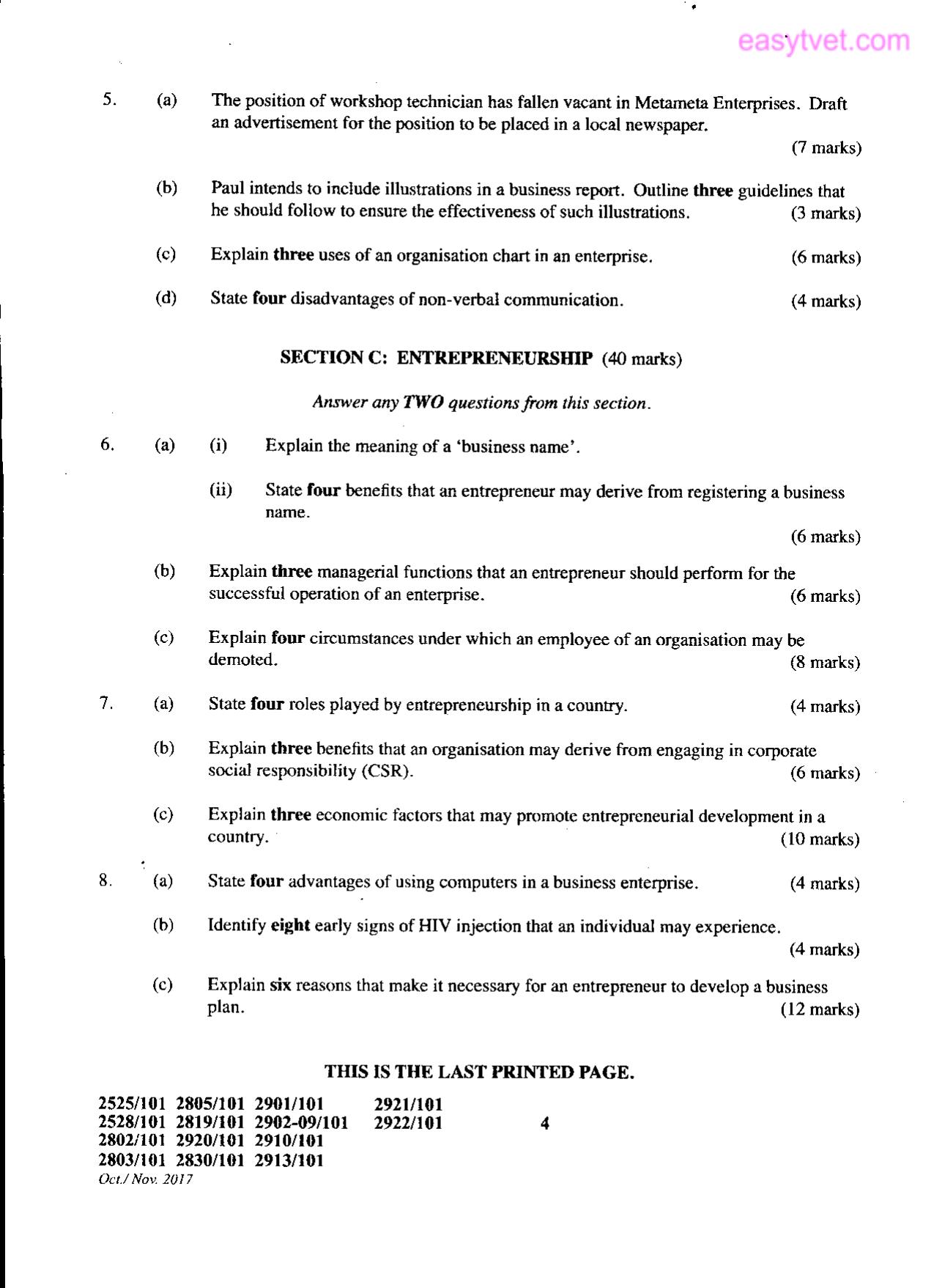 Diploma in Sustainable Agriculture and Rural Development (2017) — page 4 of 4