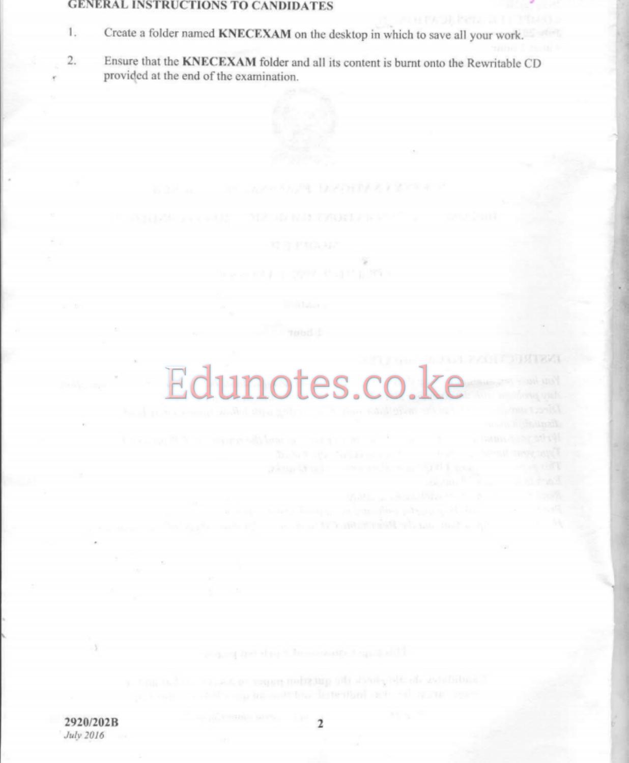 Computer Applications 1 (2016) — page 2 of 5