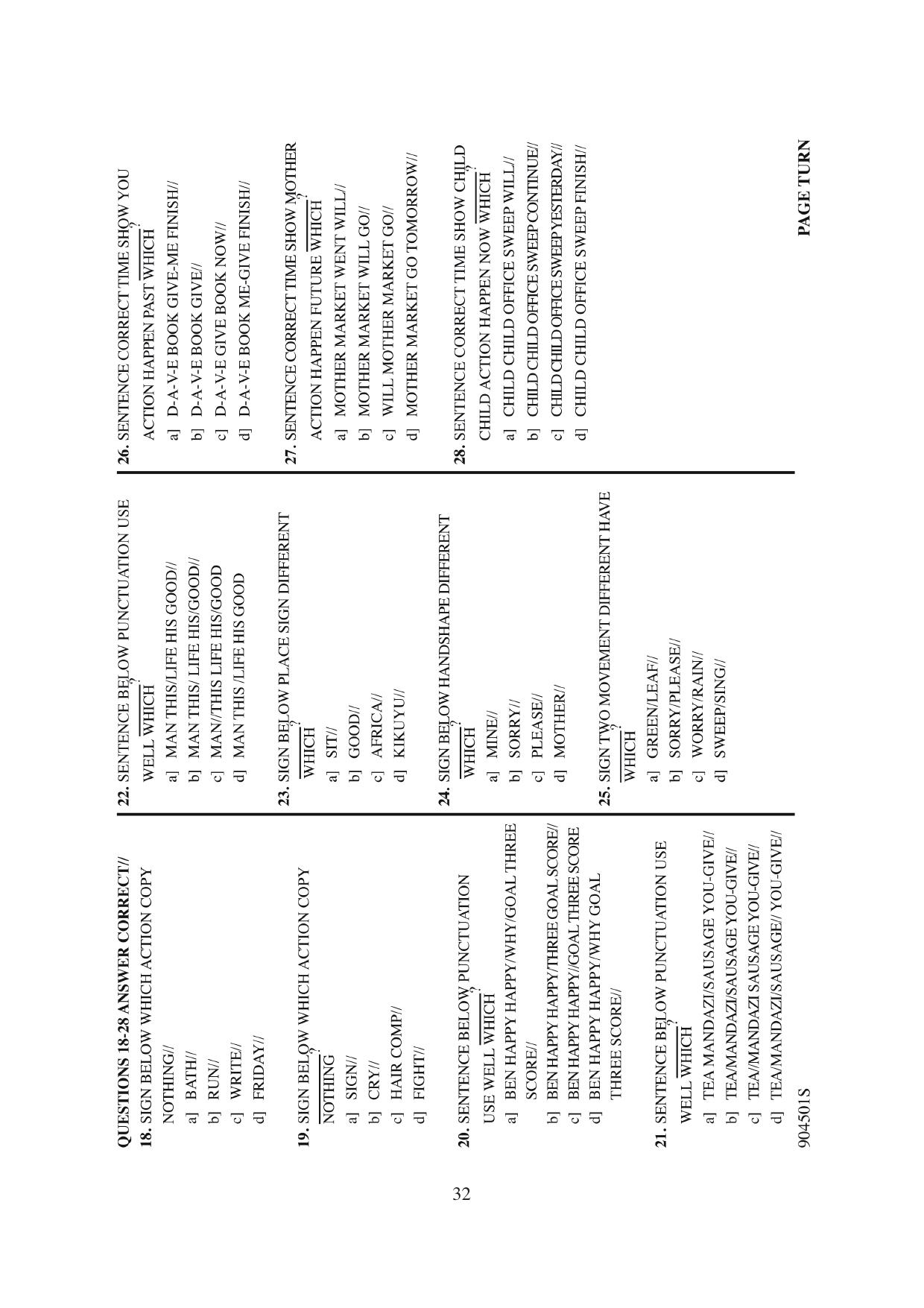 9.0 Kenyan Sign Language Section A Language Use — page 5 of 9