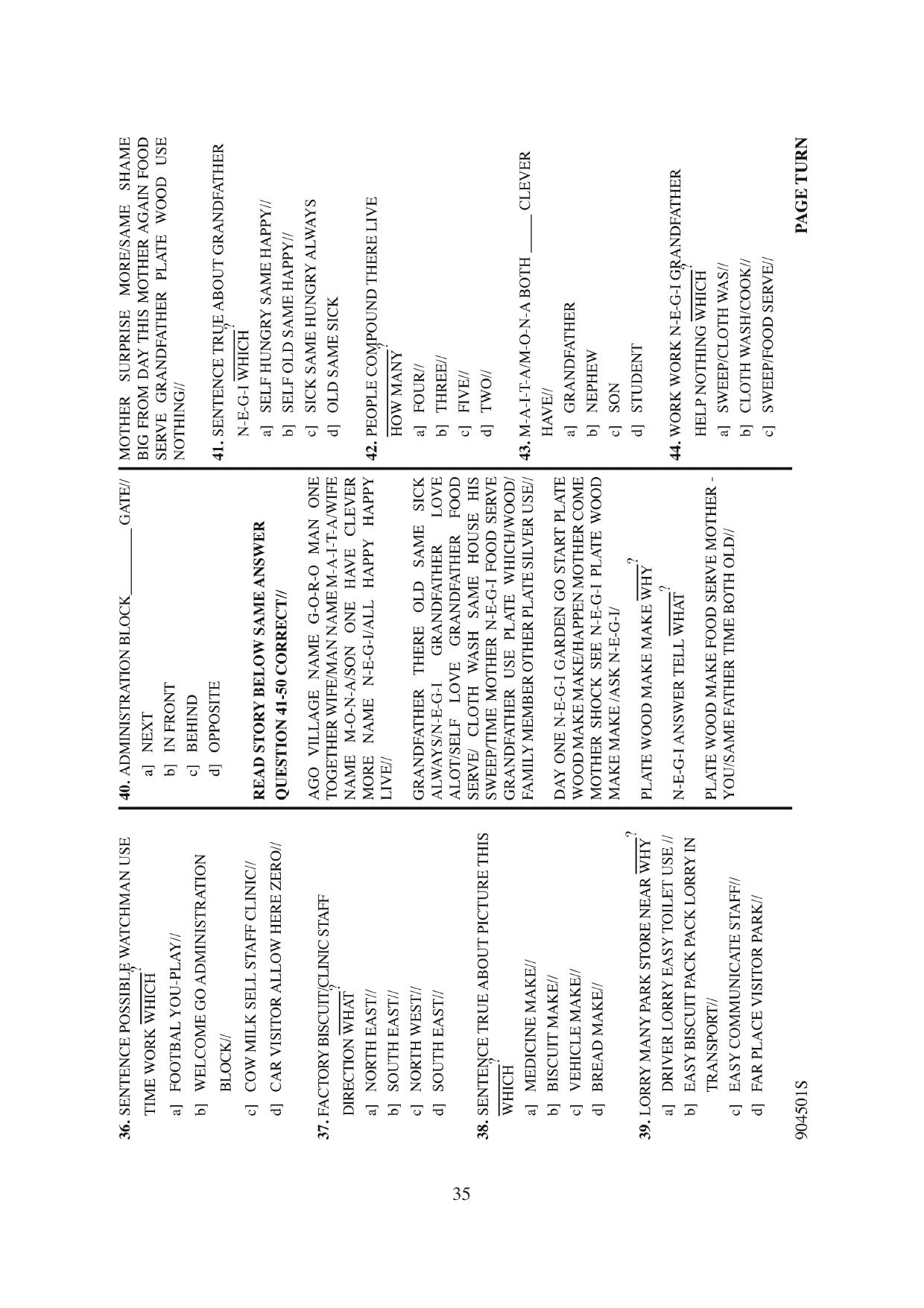9.0 Kenyan Sign Language Section A Language Use — page 8 of 9