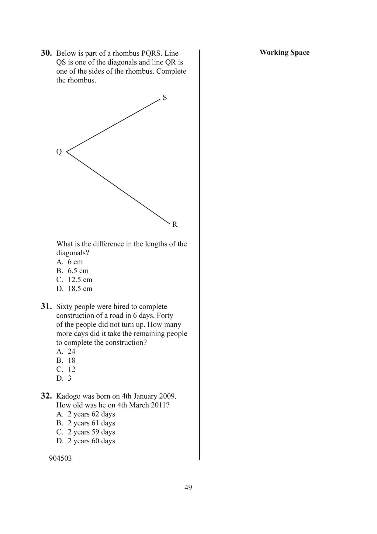 How to Use the Answer Sheet (2014) — page 10 of 16