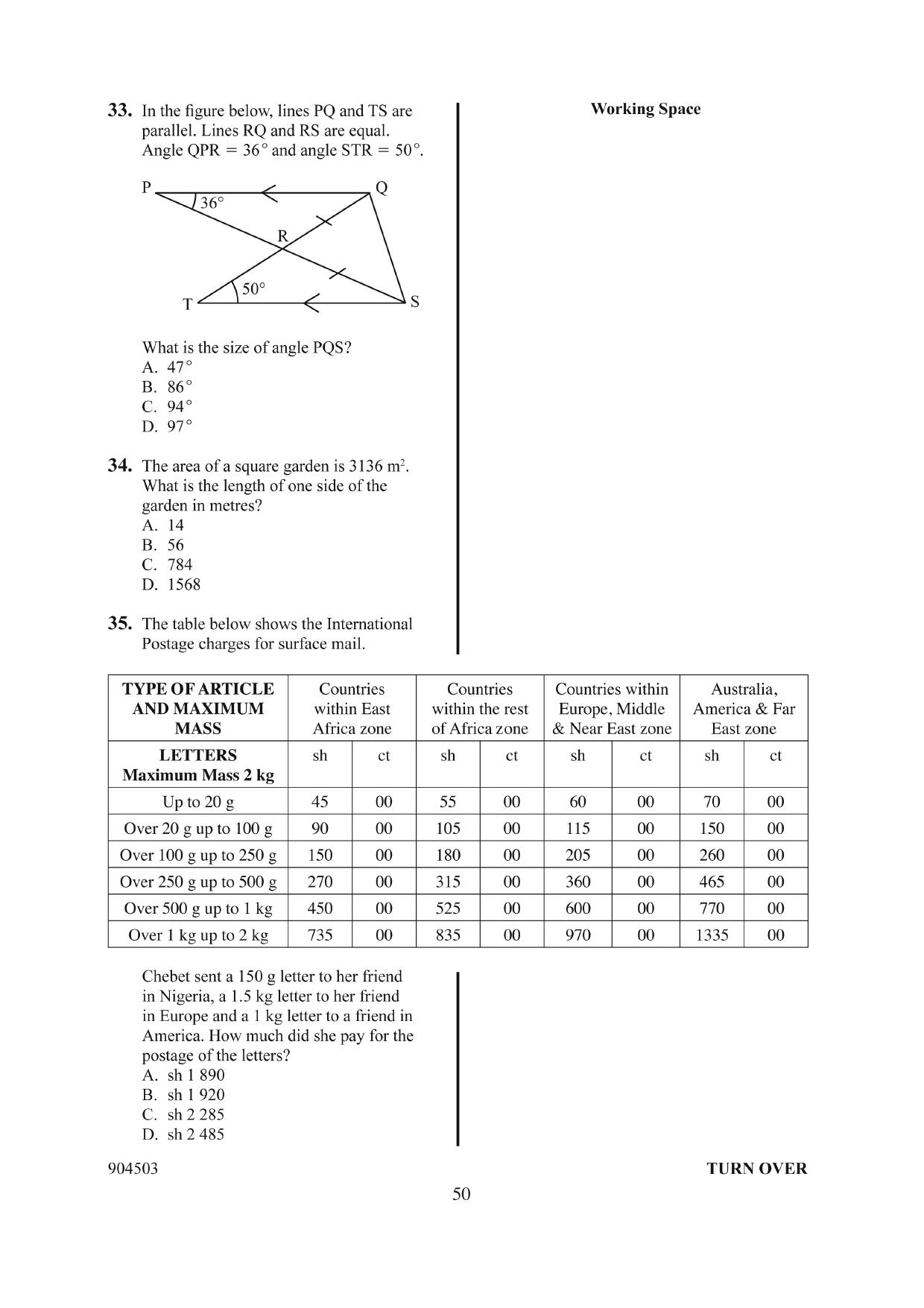 How to Use the Answer Sheet (2014) — page 11 of 16