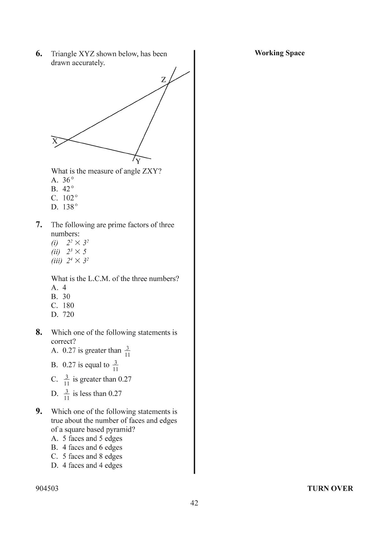 How to Use the Answer Sheet (2014) — page 3 of 16
