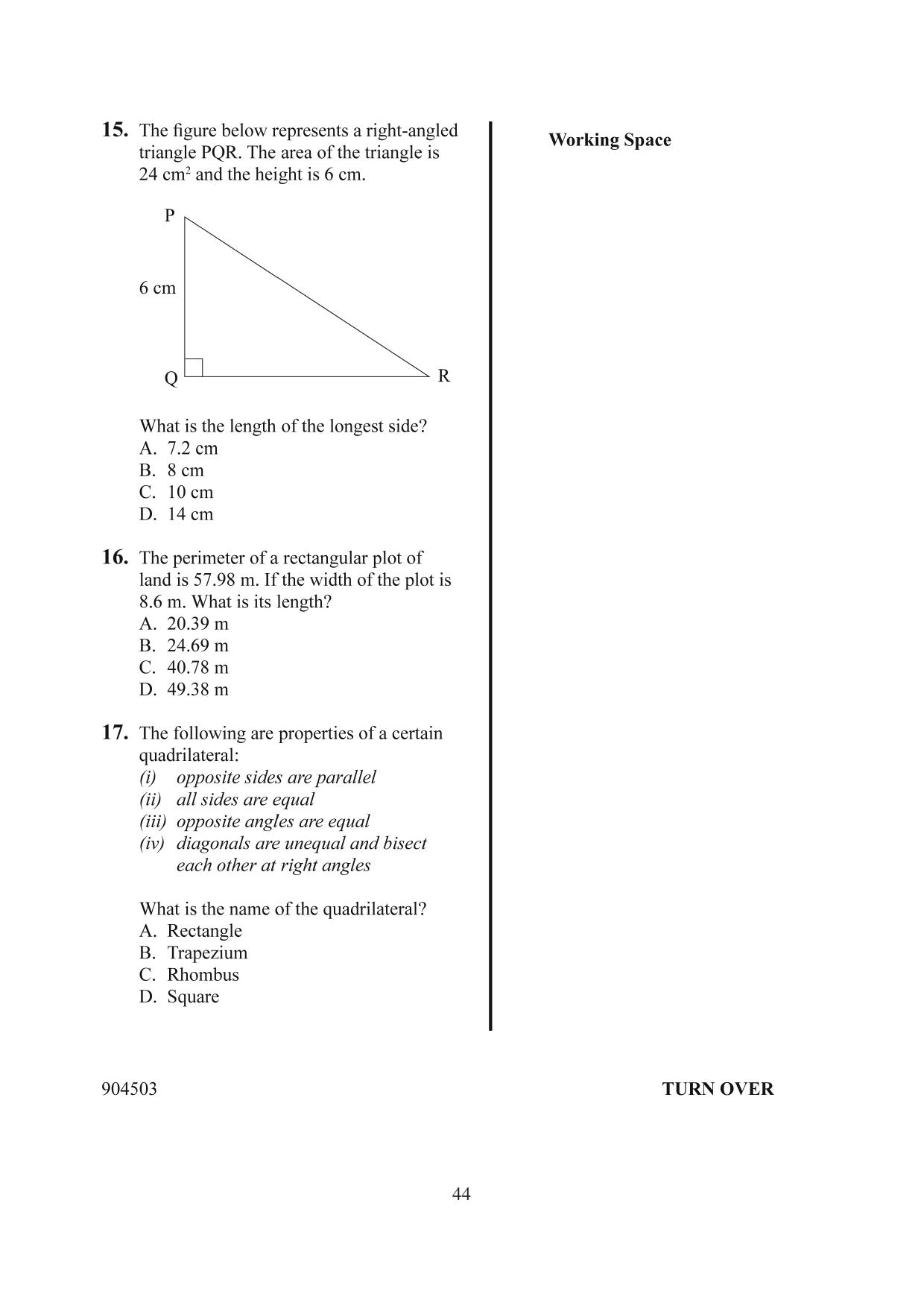 How to Use the Answer Sheet (2014) — page 5 of 16