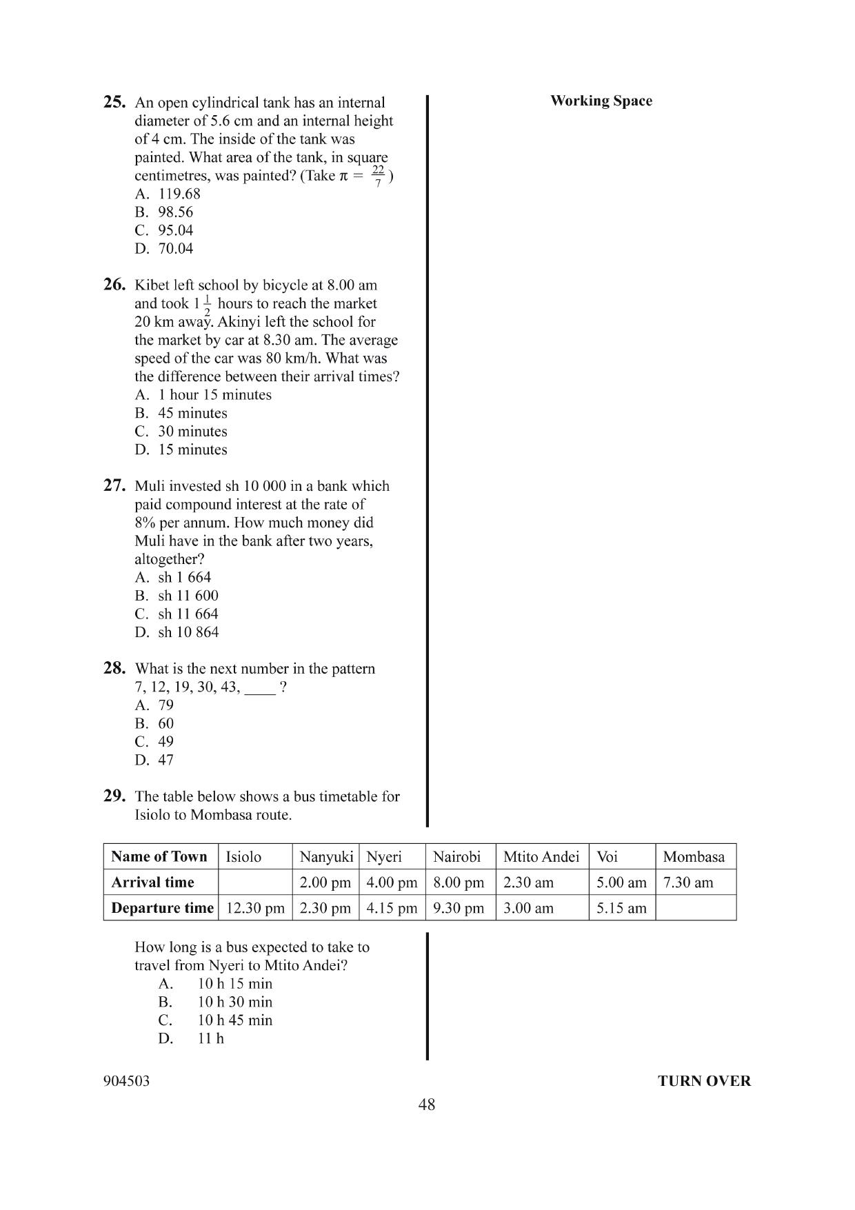 How to Use the Answer Sheet (2014) — page 9 of 16