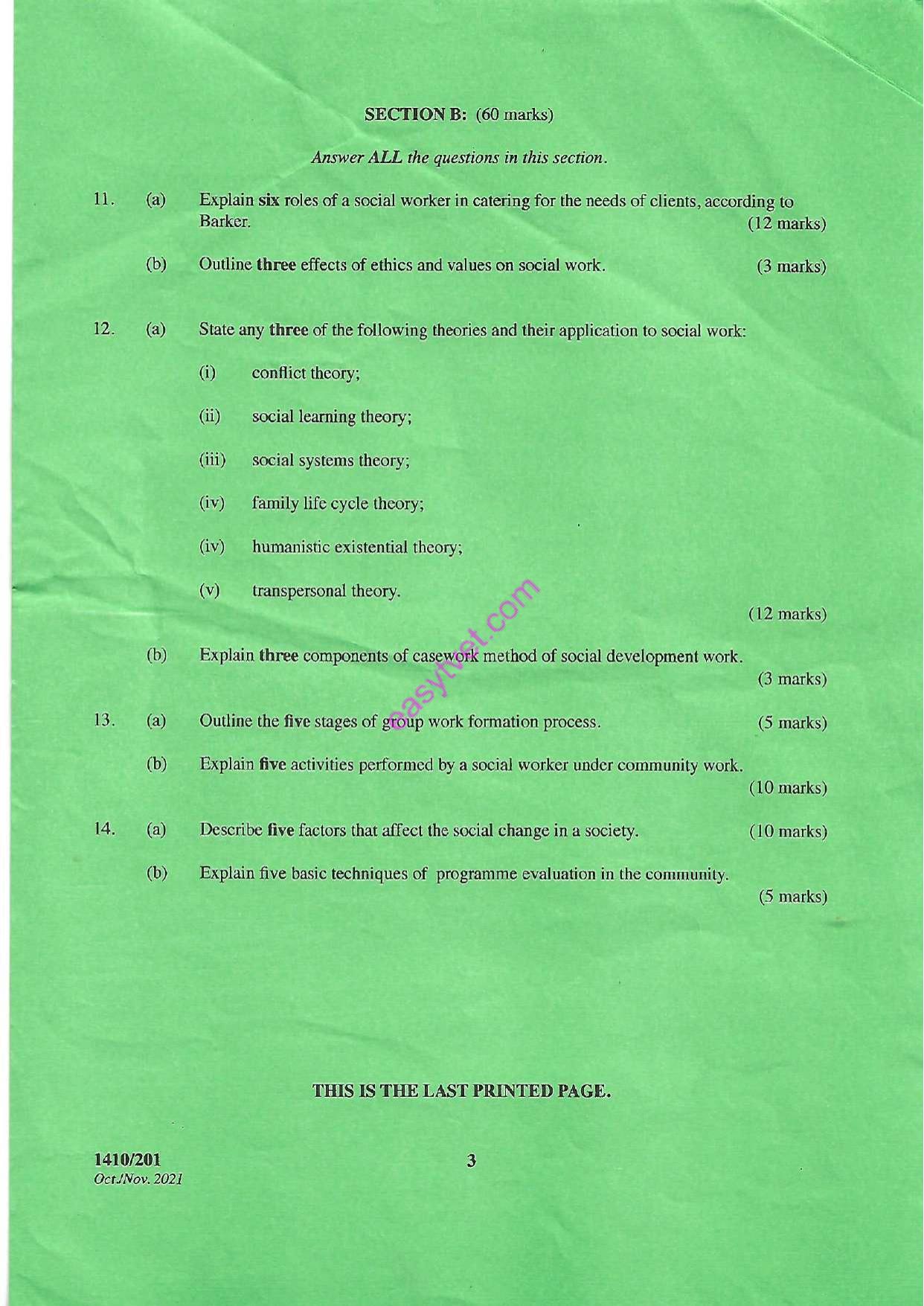 Social Development, Theory, Methods, Policy and Administration (2021) — page 3 of 3