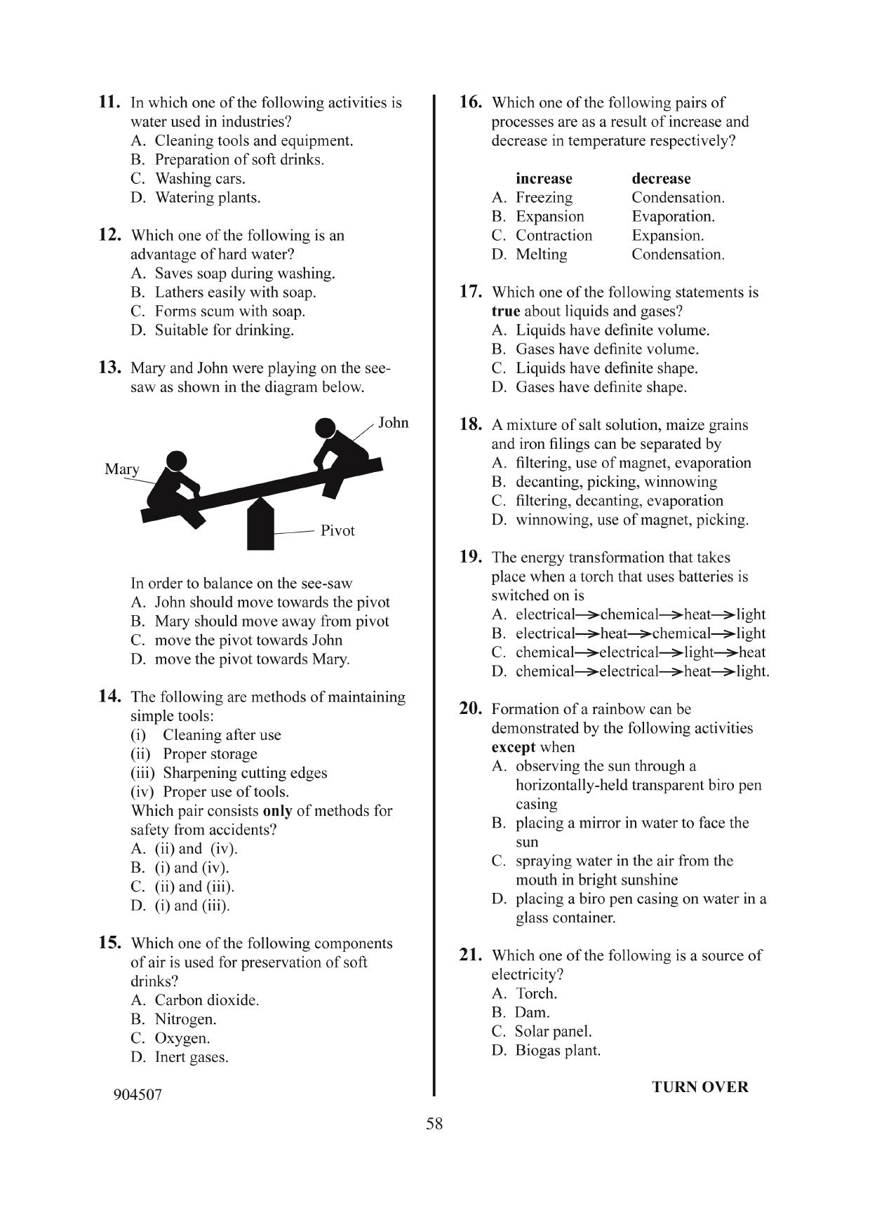 How to Use the Answer Sheet (2014) — page 3 of 7