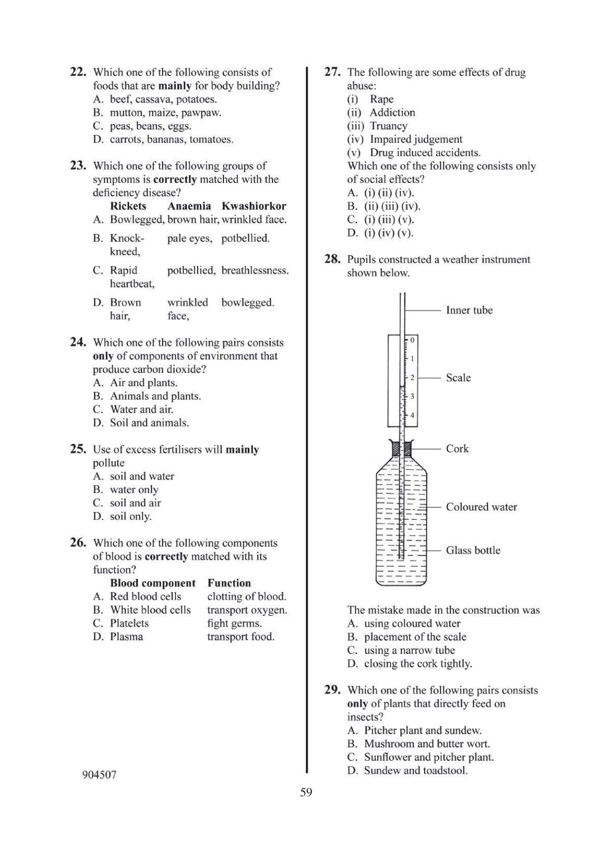 How to Use the Answer Sheet (2014) — page 4 of 7