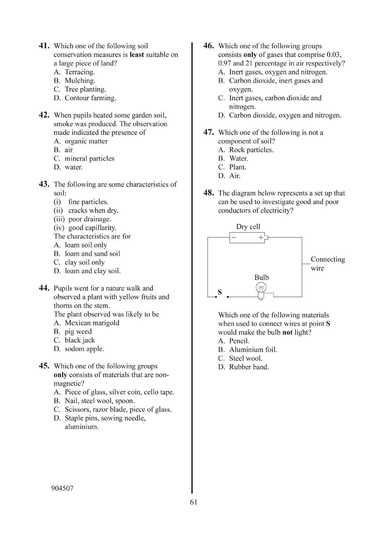 How to Use the Answer Sheet (2014) — page 6 of 7